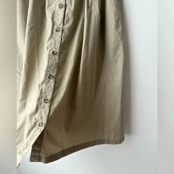 Tilley endurables utility high waisted front buttons skirt vintage tan color - Picture 6 of 13